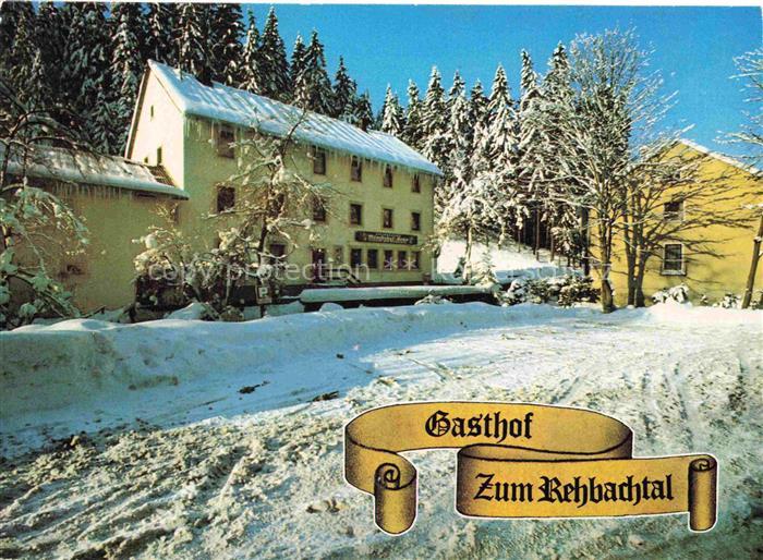 Grafengehaig Kulmbach Bayern Gasthof zum Rechbachtal im Winter