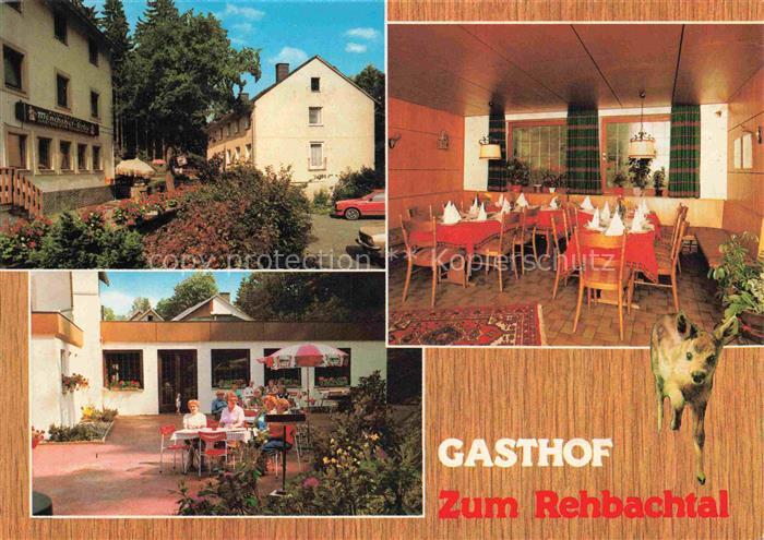 Grafengehaig Kulmbach Bayern Gasthof zum Rechbachtal Gastraum Terrasse