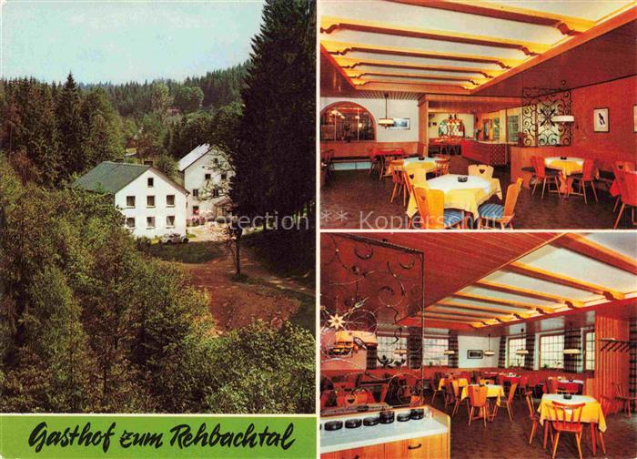 Grafengehaig Kulmbach Bayern Gasthof zum Rehbachtal Gastraeume Restaurant