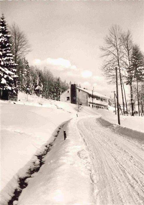 Grafengehaig Kulmbach Bayern Pension Schindelwald Winterlandschaft im Frankenwal