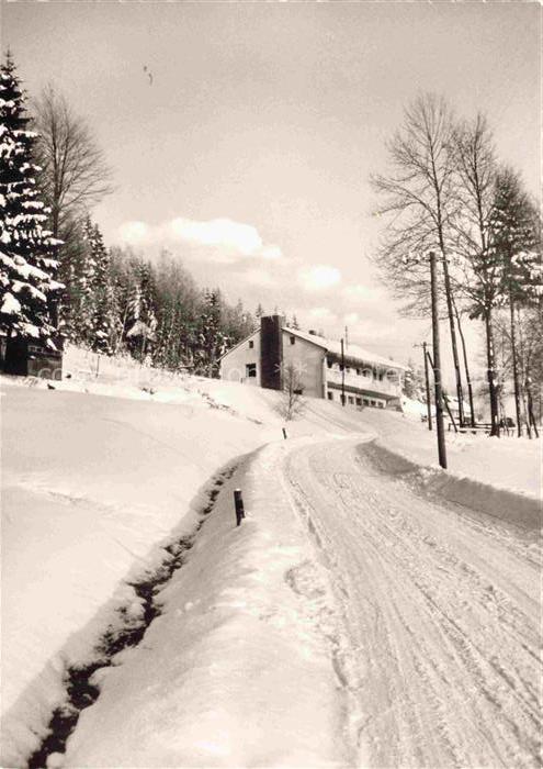Grafengehaig Kulmbach Bayern Pension Schindelwald Winterlandschaft im Frankenwal