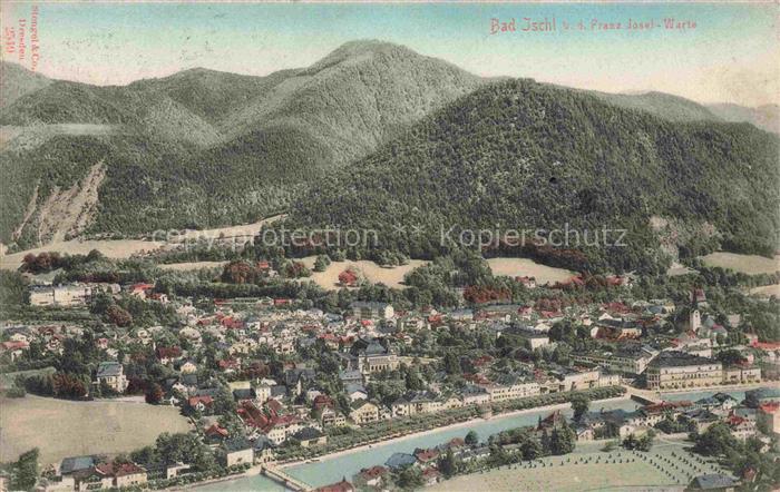 Bad Ischl Salzkammergut AT Blick von der Kaiser Franz Josef Warte