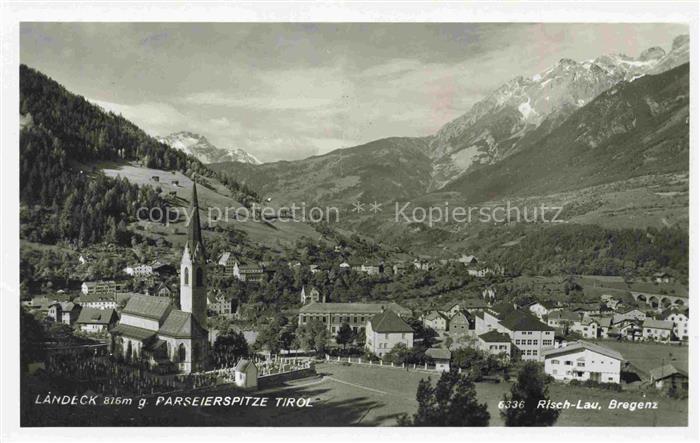 Landeck  Tirol AT mit Parseierspitze