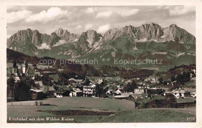 Kitzbuehel Tirol AT mit dem Wilden Kaiser