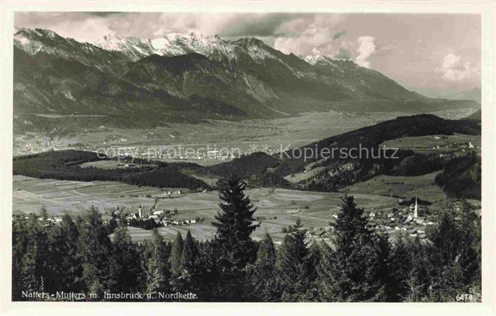 Natters Tirol AT mit Mutters Innsbruck und Nordkette