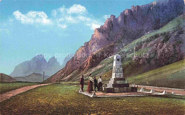 Pordoijoch Pordoi Canazei Trento IT Obelisk
