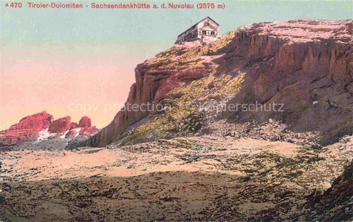 Sachsendankhuette Rifugio Nuvolau 2575m Veneto IT an der Nuvolau