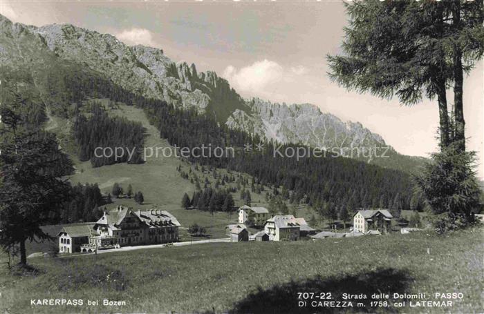 Karerpass Passo Carezza IT mit Col Latemar