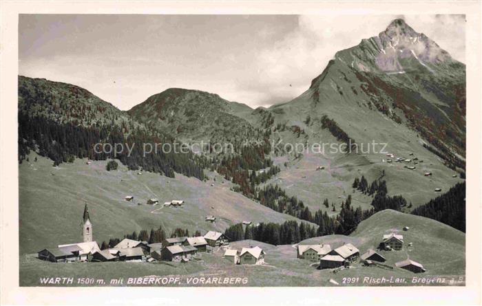 Warth Vorarlberg AT mit Biberkopf