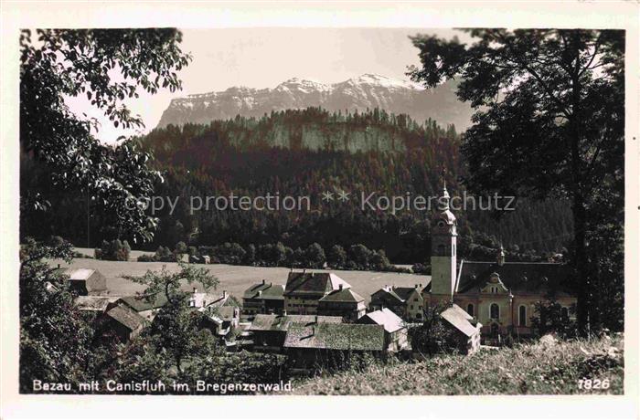 Bezau Vorarlberg mit Canisfluh im Bregenzerwald