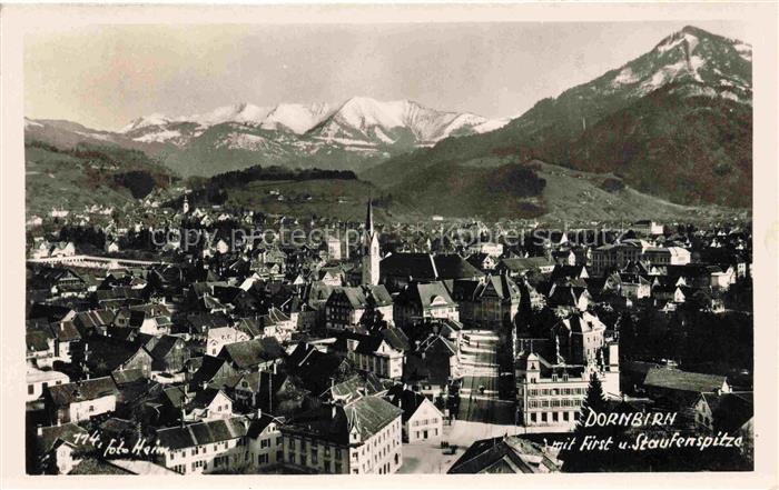 Dornbirn Vorarlberg AT mit Fuerst und Staufenspitze