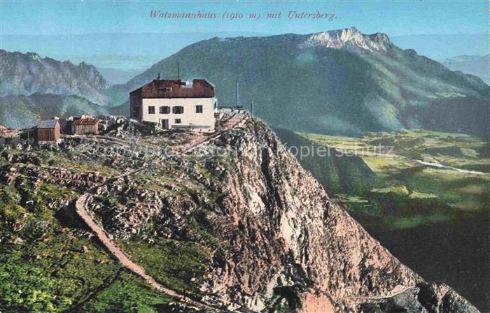 Watzmannhaus 1930m Berchtesgaden mit Untersberg