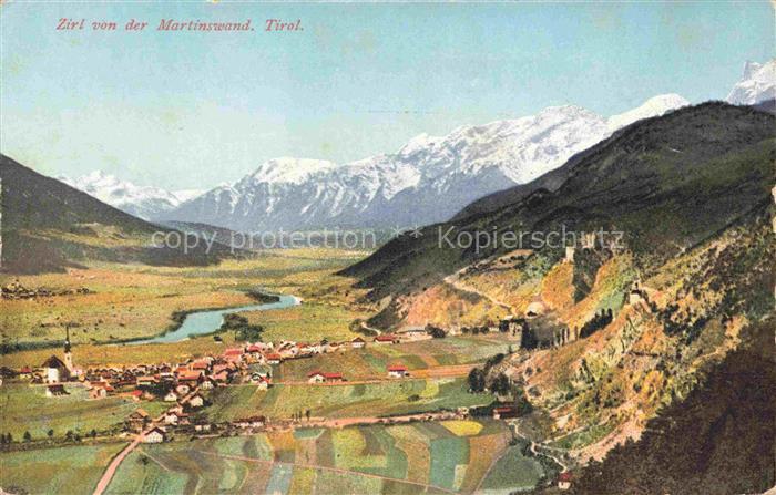 Zirl Oberinntal Tirol AT Blick von der Martinswand