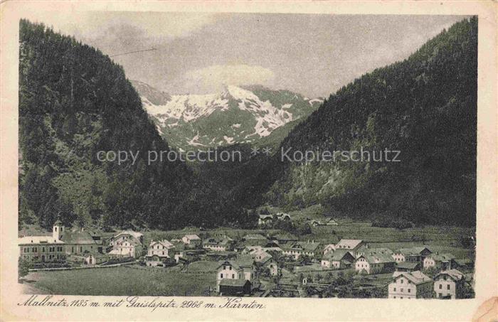 Mallnitz Tauernbahn Kaernten AT mit Gaislspitze