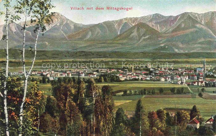 VILLACH Kaernten AT mit Mittagskogel