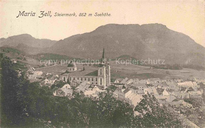 Maria-Zell Mariazell Steiermark AT Wallfahrtskirche Panorama