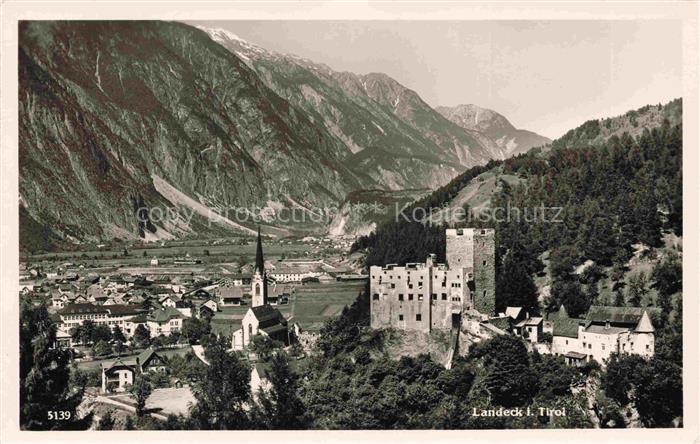 Landeck  Tirol AT Panorama Schloss