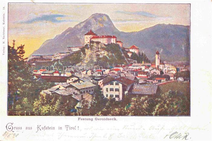 KUFSTEIN Tirol AT Panorama mit Schloss