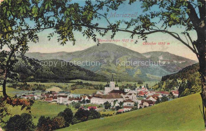 Mariazell  Steiermark AT mit Gemeindealpe und oetscher