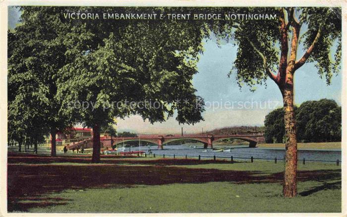 NOTTINGHAM  UK Victoria Embankment and Trent Bridge