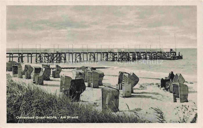 Graal-Mueritz Ostseebad Strand Seebruecke