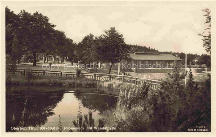 Oberhof  Thueringen Promenade mit Wandelhalle