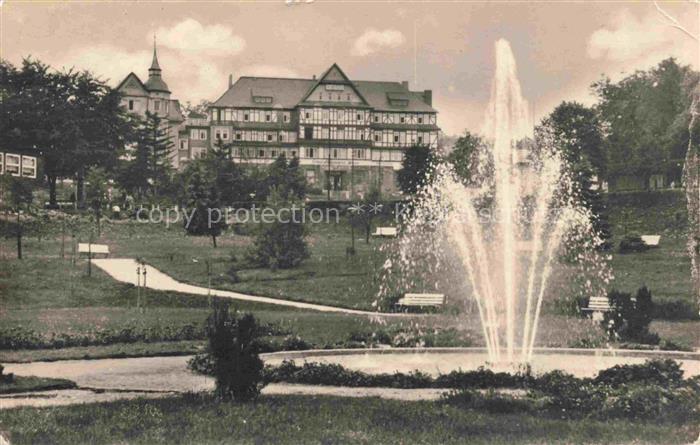 Oberhof  Thueringen Springbrunnen Ernst Thaelmann Haus