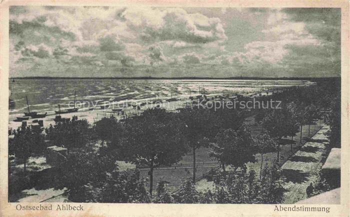 AHLBECK HERINGSDORF Insel Usedom Ostseebad Abendstimmung