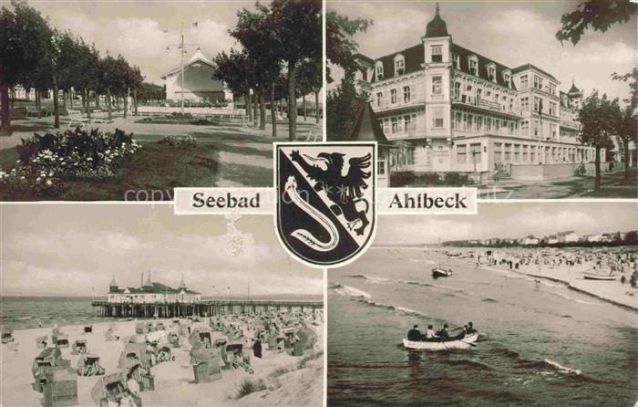 AHLBECK HERINGSDORF Insel Usedom Ostseebad Kurkonzert Seebruecke Strand Hotel