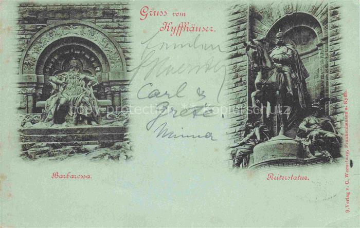 Kyffhaeuser Barbarossa Reiterstatue