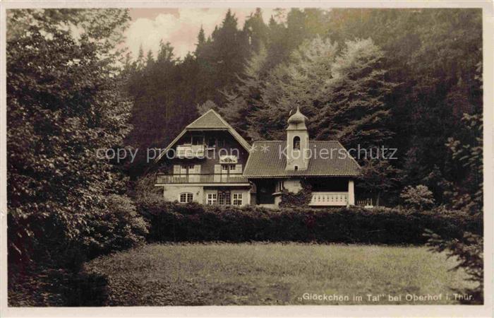 Oberhof  Thueringen Gloeckchen im Tal