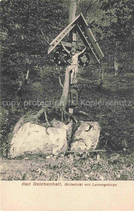 BAD REICHENHALL Bildstoeckl mit Lattengebirge