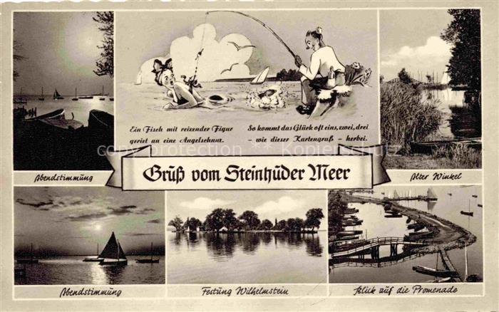 Steinhuder Meer Wunstorf Abendstimmung Alter Winkel Festung Wilhelmstein Promena