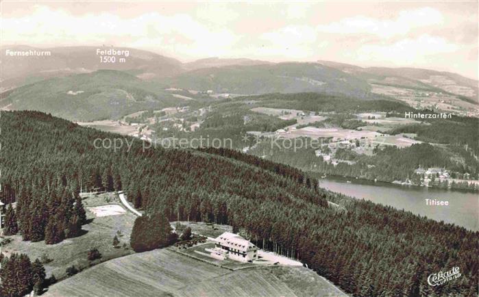 TITISEE Schwarzwald BW Hotel Kurhaus Saigerhoeh Fliegeraufnahme mit Feldberg und
