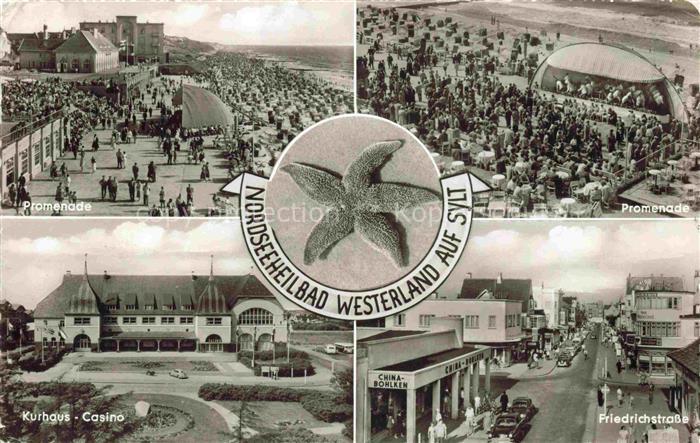 WESTERLAND Sylt Promenade Kurhaus Casino Friedrichstrasse