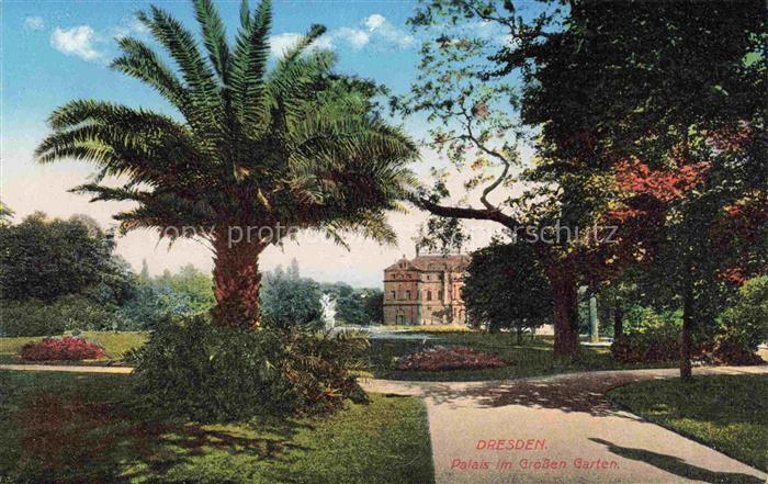 DRESDEN Elbe Palais im Grossen Garten