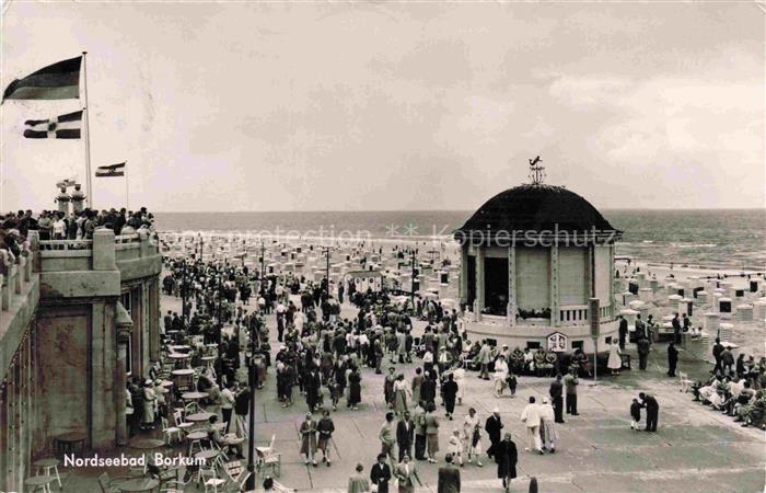 BORKUM Nordseebad Promenade Strand