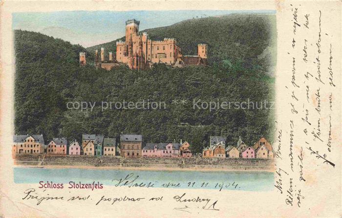 Stolzenfels Schloss Koblenz Rhein Panorama