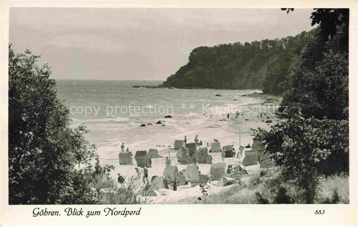 GoeHREN  Ostseebad Ruegen Blick zum Nordperd