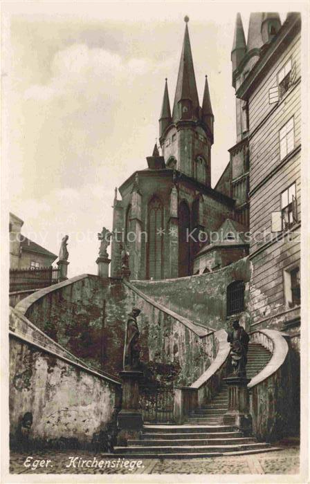 Eger  Cheb CZ Kirchenstiege