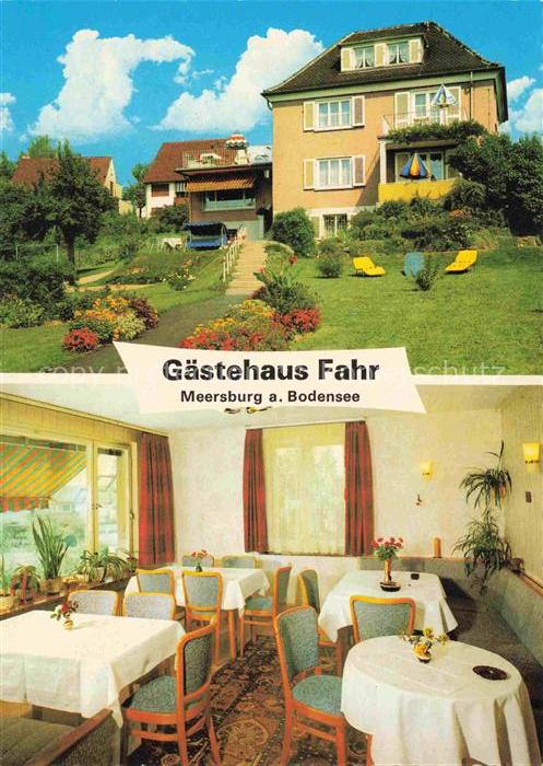 MEERSBURG Bodensee BW Gaestehaus Fahr Gaststube