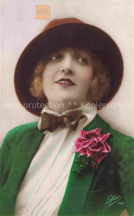 Foto LEO Nr. 150 Frau Hutmode Rose