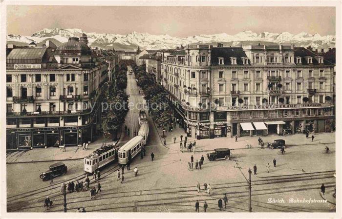 STRAssENBAHN Tramway-- Zuerich Bahnhofstrasse