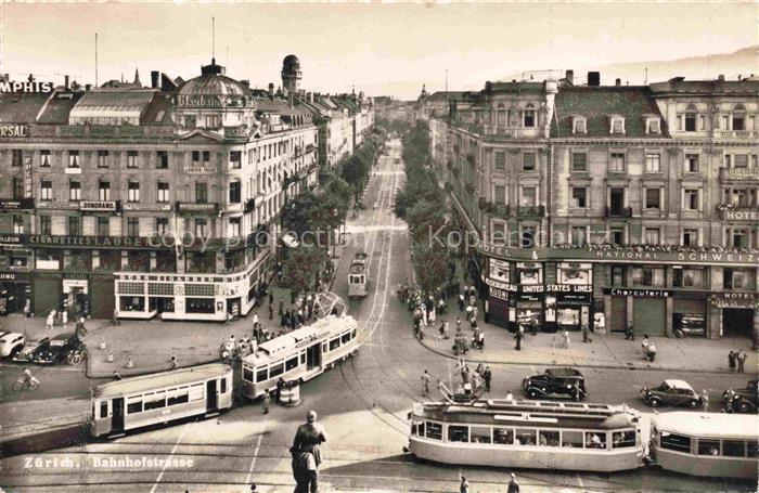 STRAssENBAHN Tramway-- Zuerich Bahnhofstrasse
