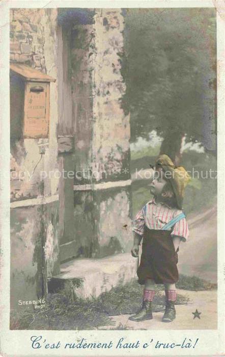 Foto Stebbing Paris Nr. 1030 Briefkasten Kind Hut