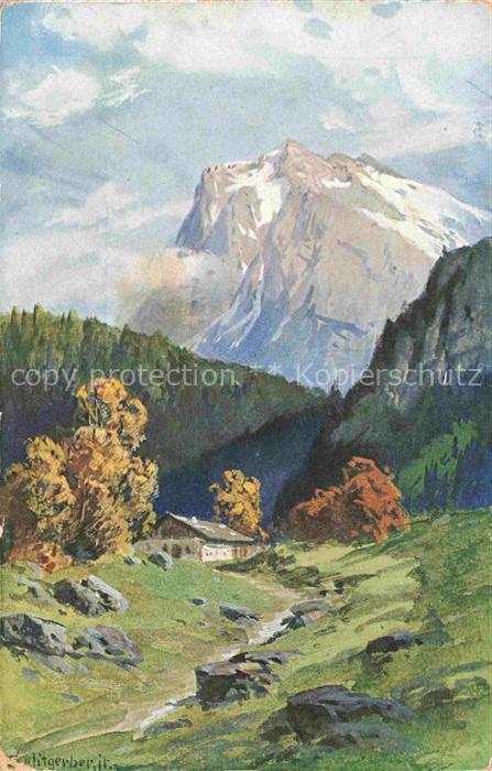 SPLITGERBER J. jr. Kuenstlerkarte Alpen