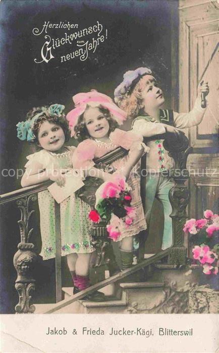 Neujahr Annee New Year Kinder Jakob Frieda Blitterswil Schweiz