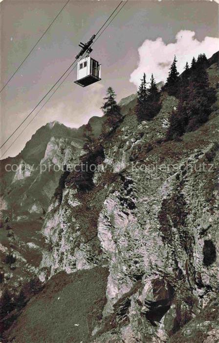 Seilbahn Cable-Car Telepherique Adelboden Birg Engstligenalp Schweiz