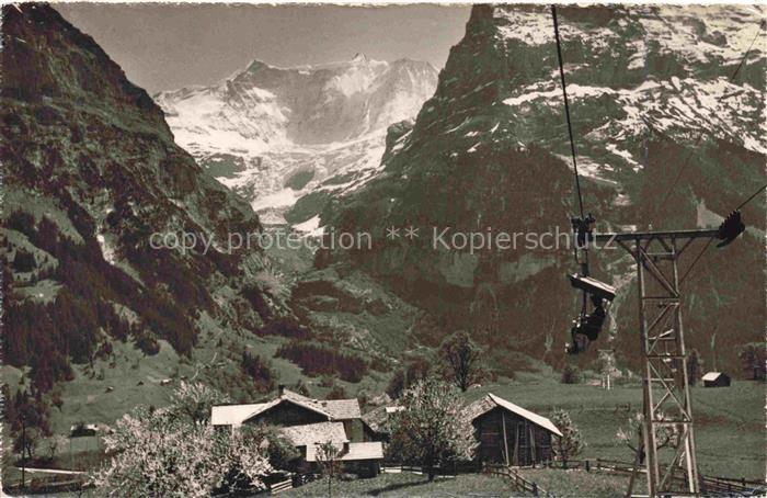 Sessellift Chairlift Telesiege Bergbahn Grindelwald First