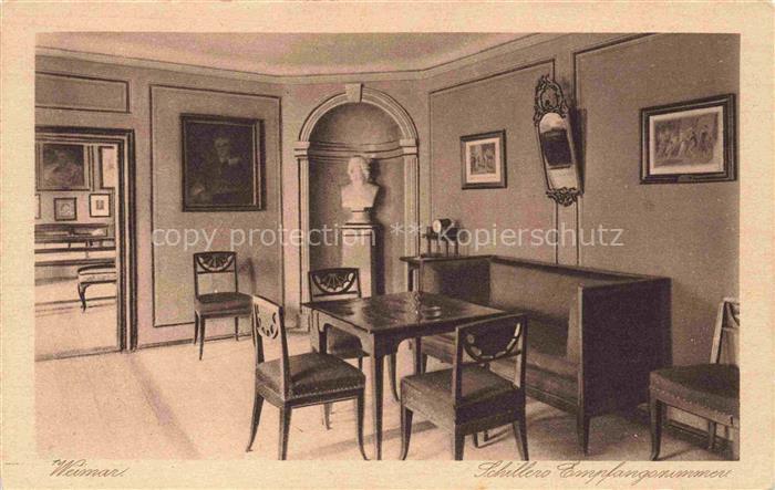 SCHILLER Friedrich Dichter Weimar Empfangszimmer